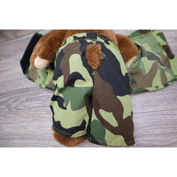 Build A Bear Traveling Teddy BABW On Tour Military 18" Plush Stuffed Animal - Picture 11 of 16